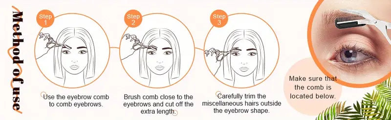 Eyebrow Scissors & Comb Set